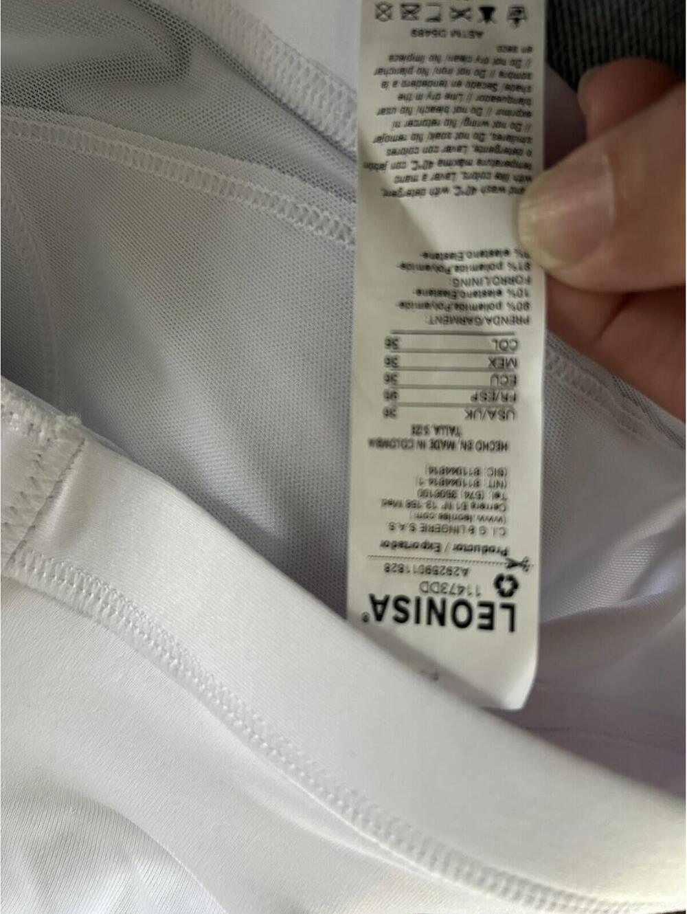 Leonisa Women's Multi Functional Support Posture Corrector Wireless Bra White 36 - Picture 5 of 6